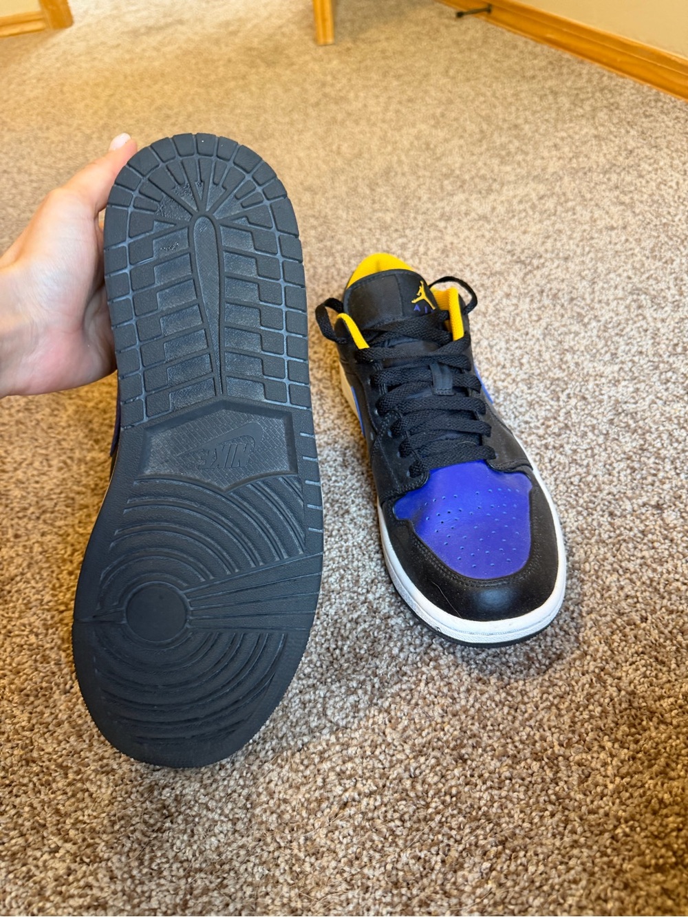 Jordan Low-Top Sneakers - Black/Blue/Yellow - Picture 6 of 11